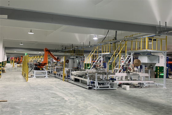 Contrôle de PLC empilant pesant la machine de conditionnement semi automatique pour le granule en plastique