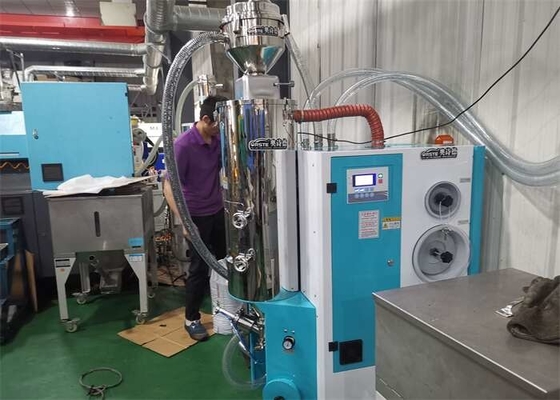 Silos en plastique de cuve de stockage d'acier inoxydable de granule adaptés aux besoins du client avec la caisse d'aspiration