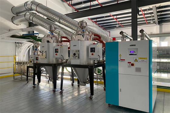 Systèmes OMCS-20 de séchage centraux alimentant le mélange adapté aux besoins du client pour la manipulation en plastique
