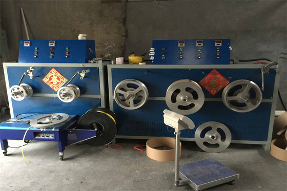 Chaîne de production en plastique de courroie de bande de bande de polypropylène de pp utilisant le matériel réutilisé par 100%