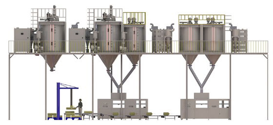 machine à emballer de pesage automatique du sac 25kg pour le granule en plastique OWP-A d'engrais de riz