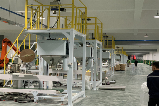 Empilant de pesage et de machine de conditionnement l'automobile semi intelligente pour le granule en plastique